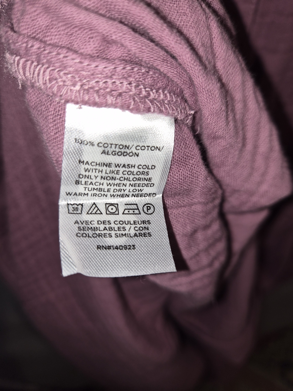 Lou & Grey Petites Mauve Cotton Gauze Maxi Shirt Dress – Size L Petite – NWT - Picture 7 of 7